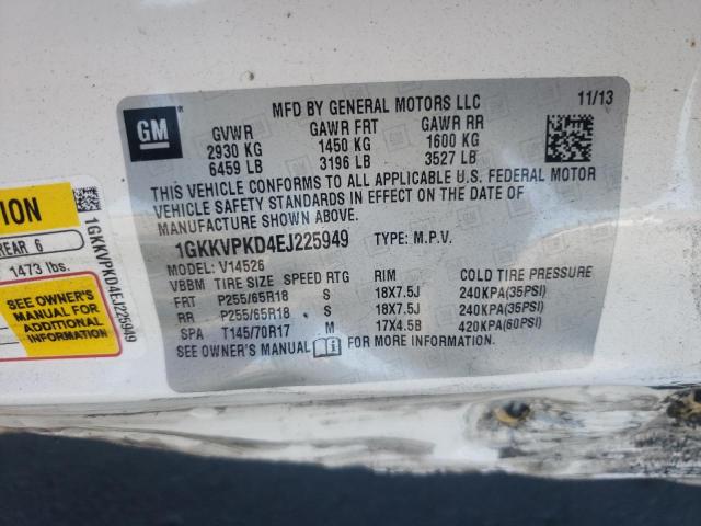 Photo 10 from auction – 2014 GMC ACADIA SLE with VIN 1GKKVPKD4EJ225949