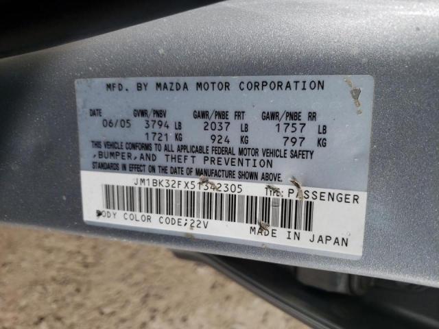 Photo 10 from auction – 2005 MAZDA 3 I with VIN JM1BK32FX51342305