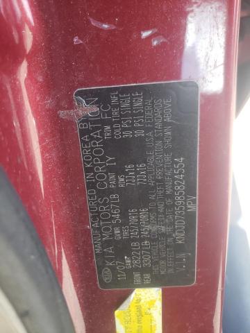 Photo 10 from auction – 2008 KIA SORENTO EX with VIN KNDJD735985824554