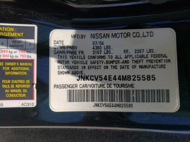 Photo 10 from auction – 2004 INFINITI G35 with VIN JNKCV54E44M825585