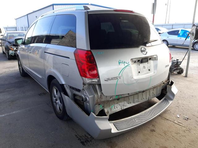 Photo 3 from auction – 2007 NISSAN QUEST S with VIN 5N1BV28U77N123560