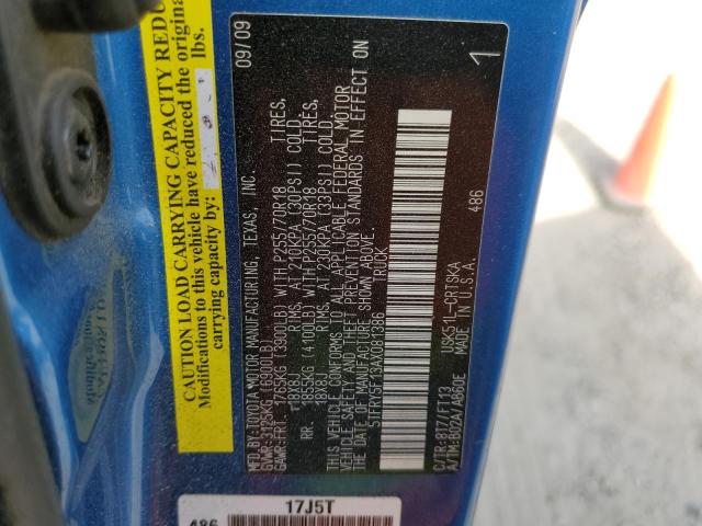 Photo 10 from auction – 2010 TOYOTA TUNDRA DOU with VIN 5TFRY5F13AX081386