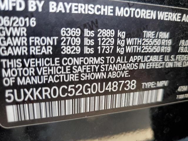 Photo 10 from auction – 2016 BMW X5 XDRIVE3 with VIN 5UXKR0C52G0U48738