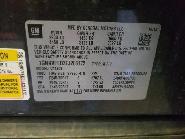 Photo 10 from auction – 2014 CHEVROLET TRAVERSE L with VIN 1GNKVFED3EJ206172
