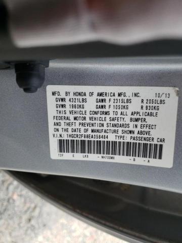 Photo 10 from auction – 2014 HONDA ACCORD EXL with VIN 1HGCR2F88EA058484
