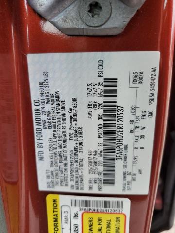 Photo 10 from auction – 2014 FORD FUSION SE with VIN 3FA6P0HD2ER120537