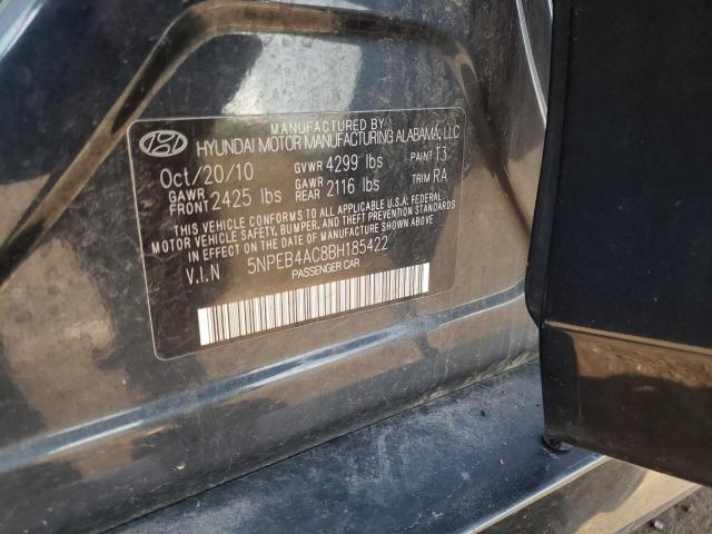 Photo 10 from auction – 2011 HYUNDAI SONATA GLS with VIN 5NPEB4AC8BH185422