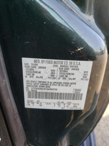 Photo 10 from auction – 2001 FORD F250 SUPER with VIN 1FTNX20L91EA96755