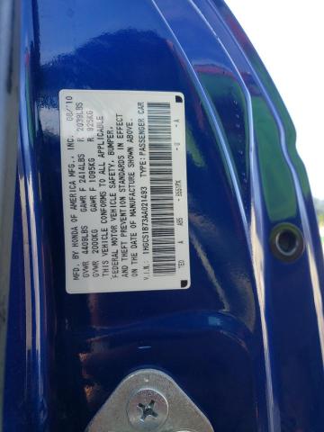 Photo 10 from auction – 2010 HONDA ACCORD EX with VIN 1HGCS1B73AA021493