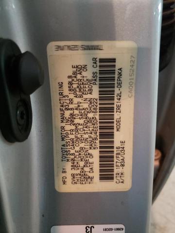 Photo 10 from auction – 2013 TOYOTA COROLLA BA with VIN 5YFBU4EE5DP168222