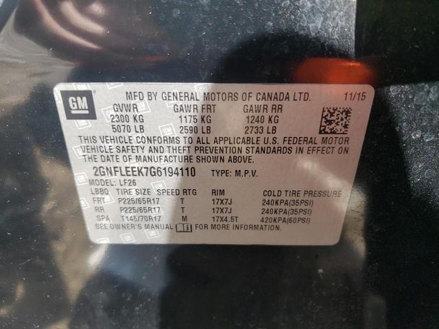Zdjęcie 10 z aukcji – 2016 CHEVROLET EQUINOX LS z VIN 2GNFLEEK7G6194110