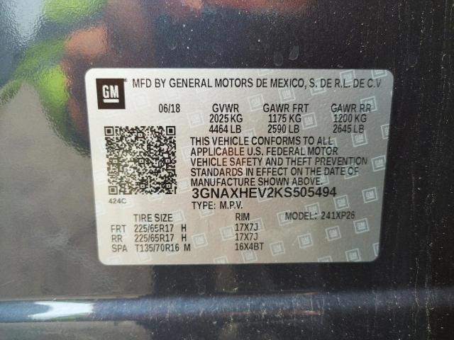 Photo 10 from auction – 2019 CHEVROLET EQUINOX LS with VIN 3GNAXHEV2KS505494