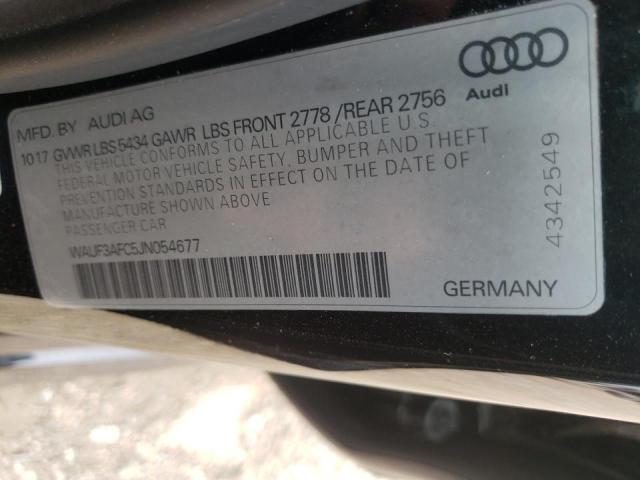 Zdjęcie 10 z aukcji – 2018 AUDI A6 PREMIUM z VIN WAUF3AFC5JN054677