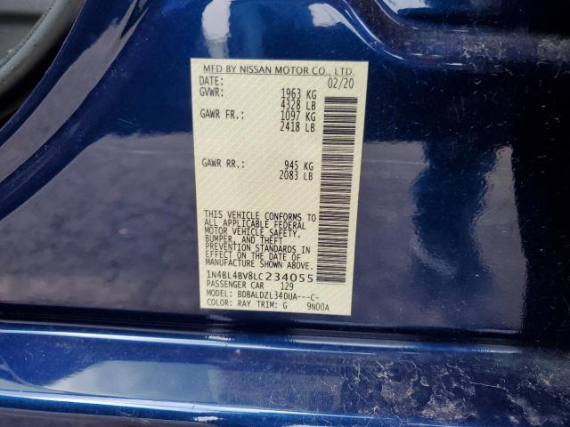 Photo 10 from auction – 2020 NISSAN ALTIMA S with VIN 1N4BL4BV8LC234055