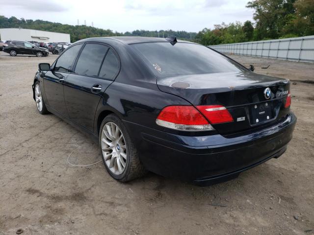 Photo 3 from auction – 2007 BMW 750 with VIN WBAHN83587DT65682