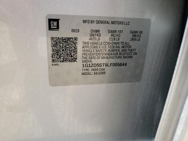 Photo 10 from auction – 2020 CHEVROLET MALIBU LT with VIN 1G1ZD5ST9LF005644