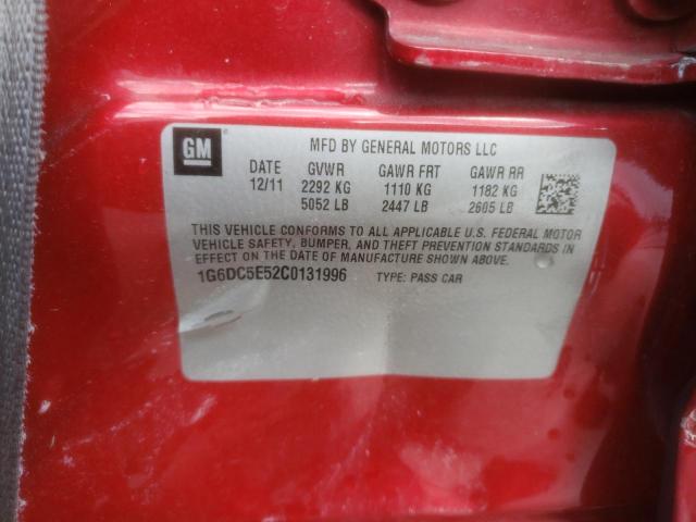 Photo 10 from auction – 2012 CADILLAC CTS with VIN 1G6DC5E52C0131996