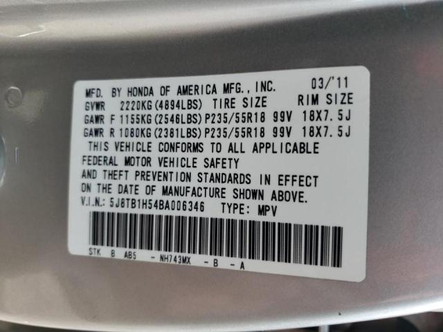 Photo 10 from auction – 2011 ACURA RDX TECHNO with VIN 5J8TB1H54BA006346