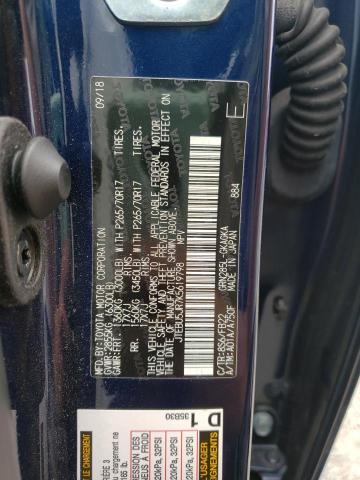 Photo 10 from auction – 2019 TOYOTA 4RUNNER SR with VIN JTEBU5JR7K5619798