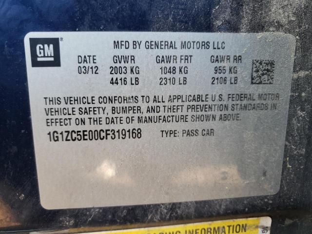 Photo 10 from auction – 2012 CHEVROLET MALIBU 1LT with VIN 1G1ZC5E00CF319168