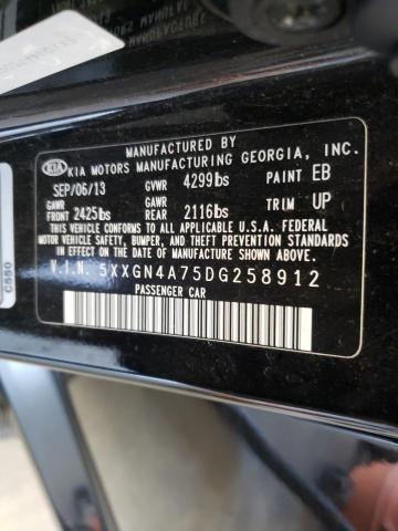 Photo 10 from auction – 2013 KIA OPTIMA EX with VIN 5XXGN4A75DG258912