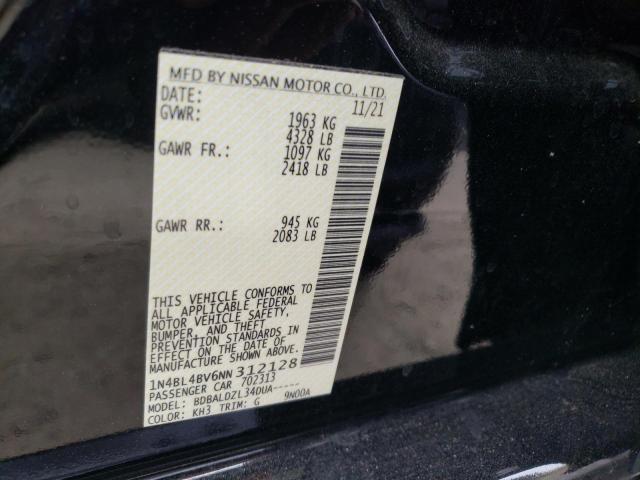 Photo 10 from auction – 2022 NISSAN ALTIMA S with VIN 1N4BL4BV6NN312128