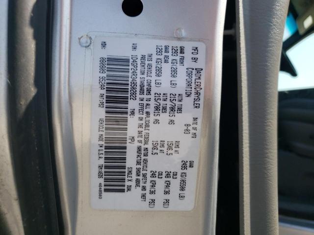 Photo 10 from auction – 2004 DODGE GRAND CARA with VIN 1D4GP24R34B502822