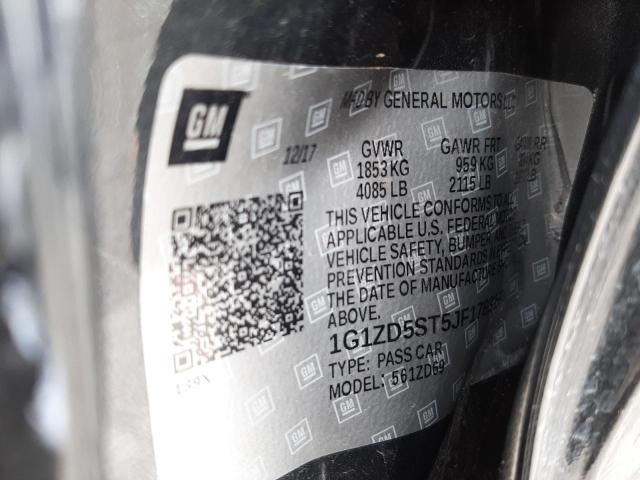 Photo 10 from auction – 2018 CHEVROLET MALIBU LT with VIN 1G1ZD5ST5JF178316
