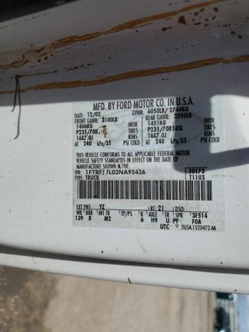 Photo 10 from auction – 2003 FORD F150 with VIN 1FTRF17L03NA95436