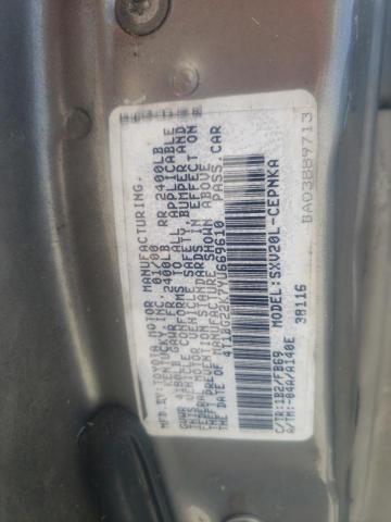 Photo 10 from auction – 2000 TOYOTA CAMRY CE with VIN 4T1BG22K7YU669610