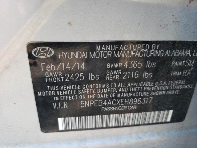 Photo 10 from auction – 2014 HYUNDAI SONATA GLS with VIN 5NPEB4ACXEH896317