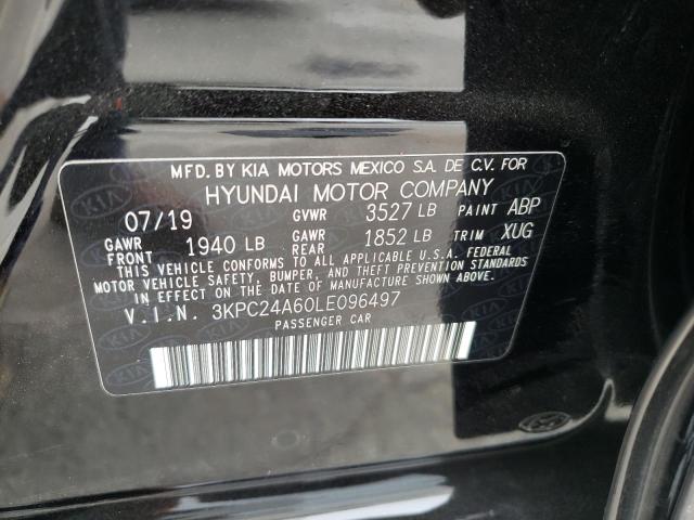 Photo 10 from auction – 2020 HYUNDAI ACCENT SE with VIN 3KPC24A60LE096497