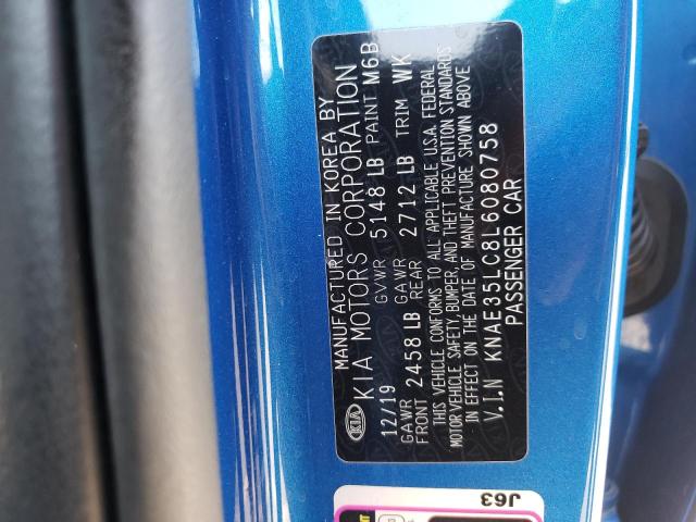Photo 10 from auction – 2020 KIA STINGER GT with VIN KNAE35LC8L6080758