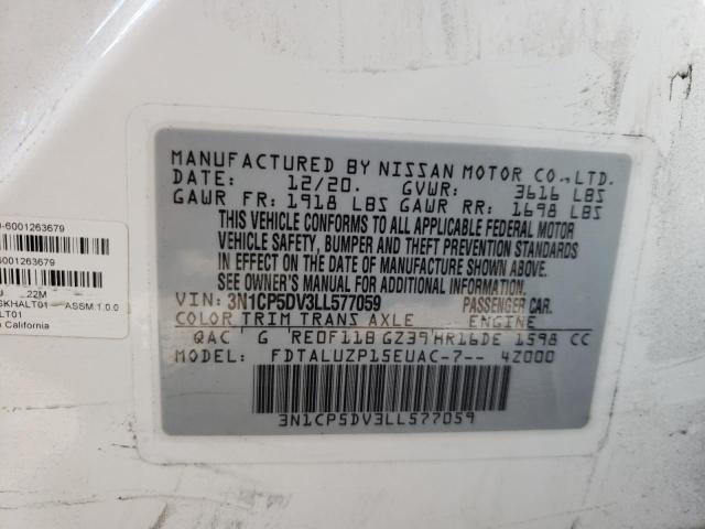 Photo 10 from auction – 2020 NISSAN KICKS SR with VIN 3N1CP5DV3LL577059
