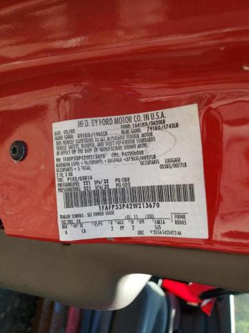 Photo 10 from auction – 2004 FORD FOCUS with VIN 1FAFP33P42W213670
