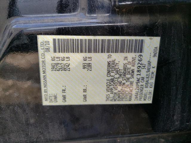 Photo 10 from auction – 2010 NISSAN ALTIMA BAS with VIN 1N4AL2AP9AC189269