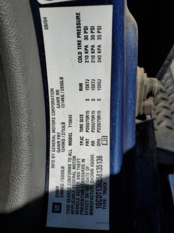 Photo 10 from auction – 2005 CHEVROLET COLORADO with VIN 1GCDT136858135136