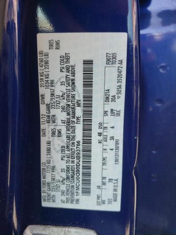 Photo 10 from auction – 2013 FORD ESCAPE SE with VIN 1FMCU0G90DUB93766
