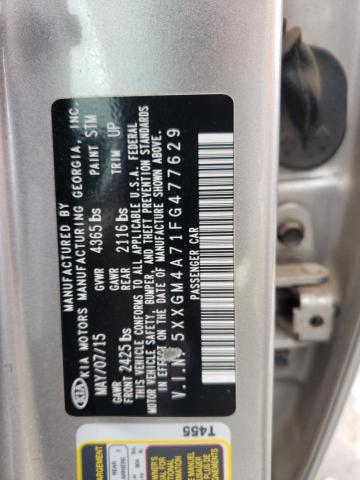 Photo 10 from auction – 2015 KIA OPTIMA LX with VIN 5XXGM4A71FG477629