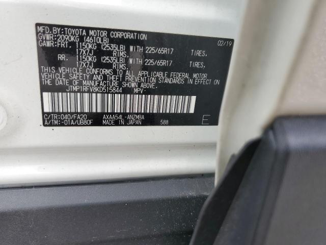 Photo 10 from auction – 2019 TOYOTA RAV4 XLE with VIN JTMP1RFV8KD515844