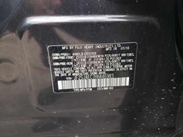 Photo 10 from auction – 2017 SUBARU FORESTER 2 with VIN JF2SJAEC7HH446983