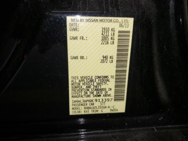 Photo 10 from auction – 2013 NISSAN ALTIMA 2.5 with VIN 1N4AL3APXDC913397