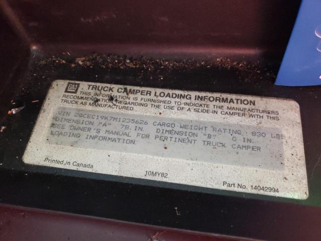Photo 10 from auction – 1991 CHEVROLET GMT-400 C1 with VIN 2GCEC19K7M1235626