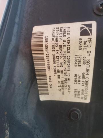 Photo 10 from auction – 2003 SATURN ION LEVEL with VIN 1G8AG52F73Z154083