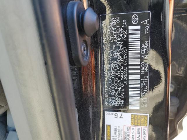 Photo 10 from auction – 2008 TOYOTA PRIUS with VIN JTDKB20U187789957