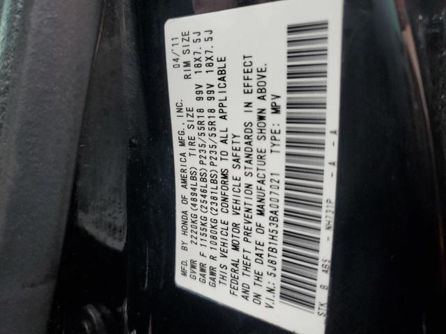 Photo 10 from auction – 2011 ACURA RDX TECHNO with VIN 5J8TB1H53BA007021