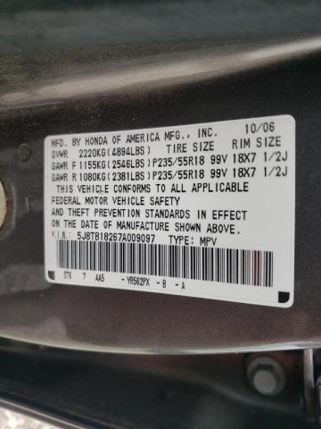 Zdjęcie 10 z aukcji – 2007 ACURA RDX z VIN 5J8TB18267A009097