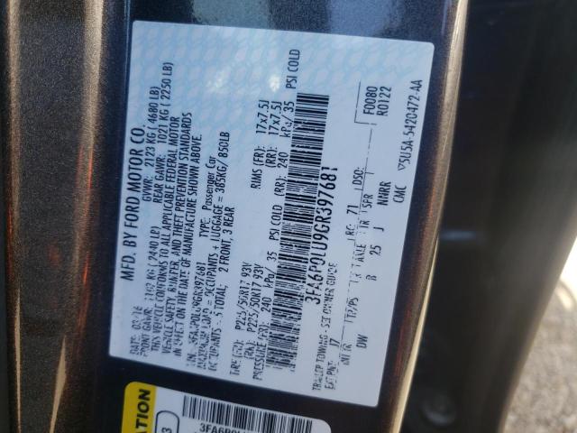 Photo 10 from auction – 2016 FORD FUSION SE with VIN 3FA6P0LU9GR397681