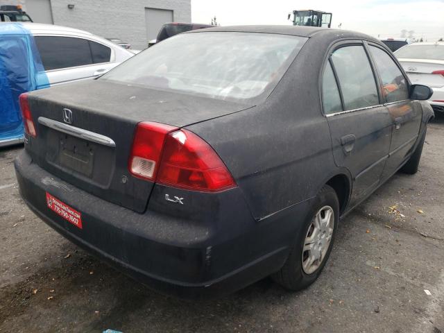 Photo 4 from auction – 2001 HONDA CIVIC LX with VIN 2HGES16541H598696