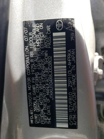Photo 10 from auction – 2008 TOYOTA SCION XD with VIN JTKKU104X8J003802